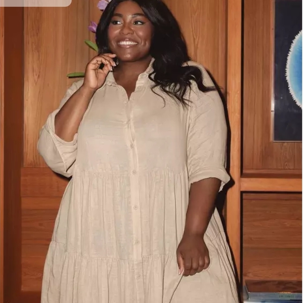 Torrid Belle Isle Poplin Shirt Dress